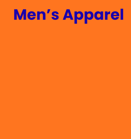 men's apparel